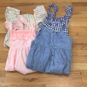 4 Cat and Jack spring/ summer dresses girls size 10/12